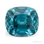 2.32 ct natural blue zircon from Cambodia, antique cushion cut | Sapphire Row · cut7