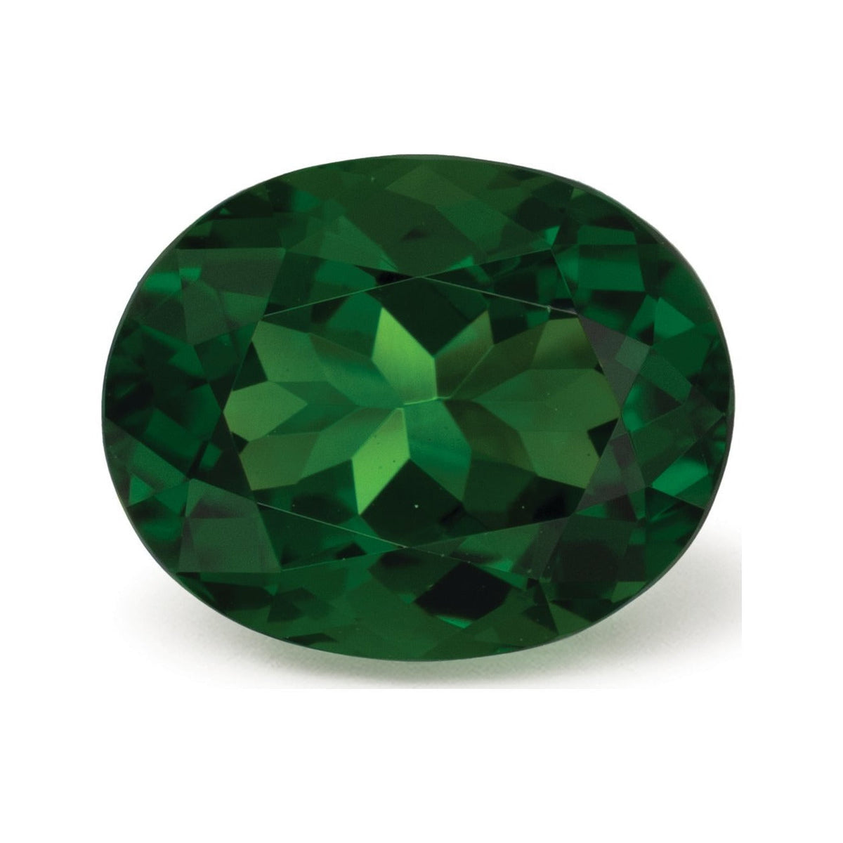 2.30 ct natural green tsavorite garnet from Kenya, oval cut | Sapphire Row · cut7