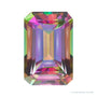 6x4 mm natural green mystic topaz, emerald cut | Sapphire Row · cut7