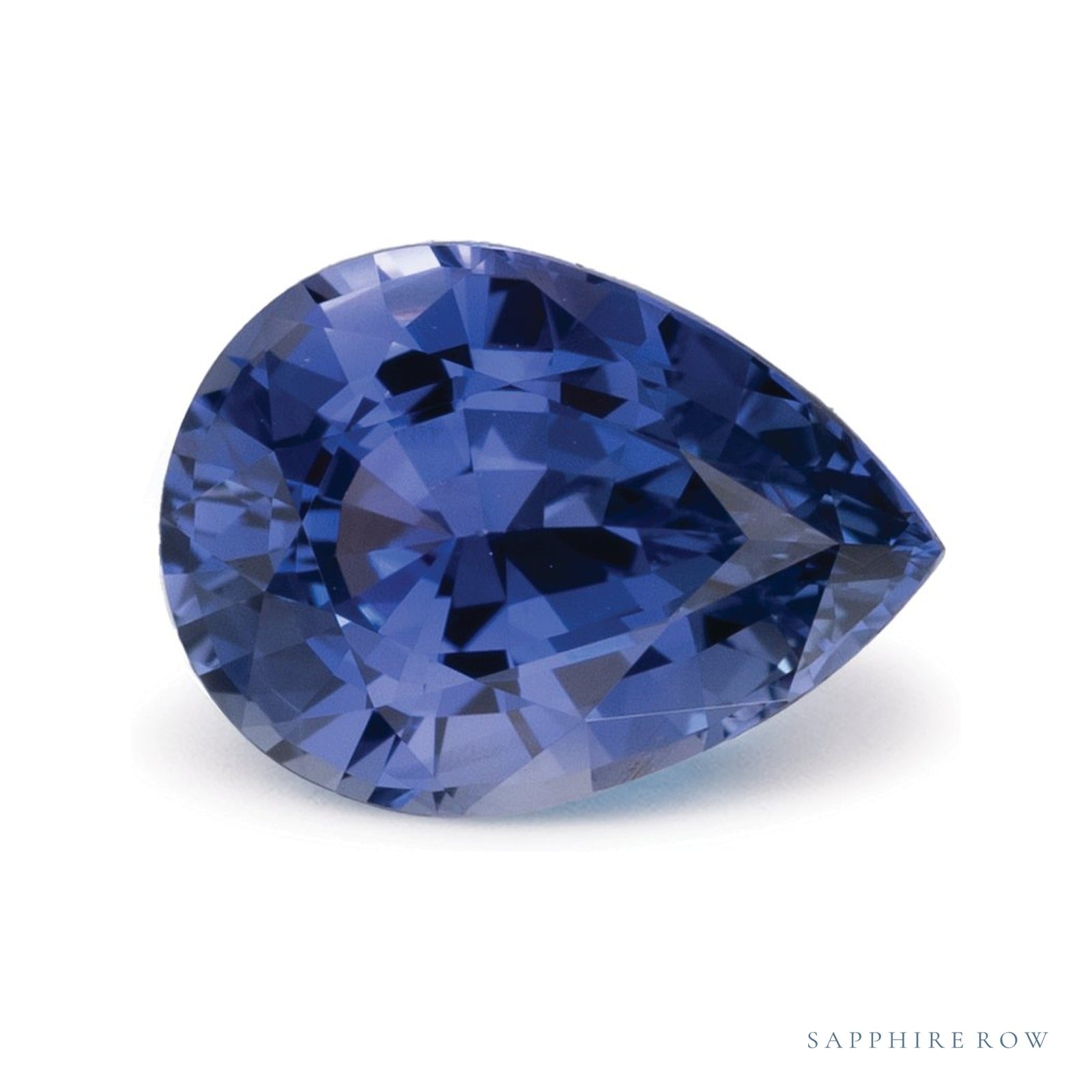 2.26 ct natural purple sapphire from Sri Lanka, pear cut | Sapphire Row · cut4