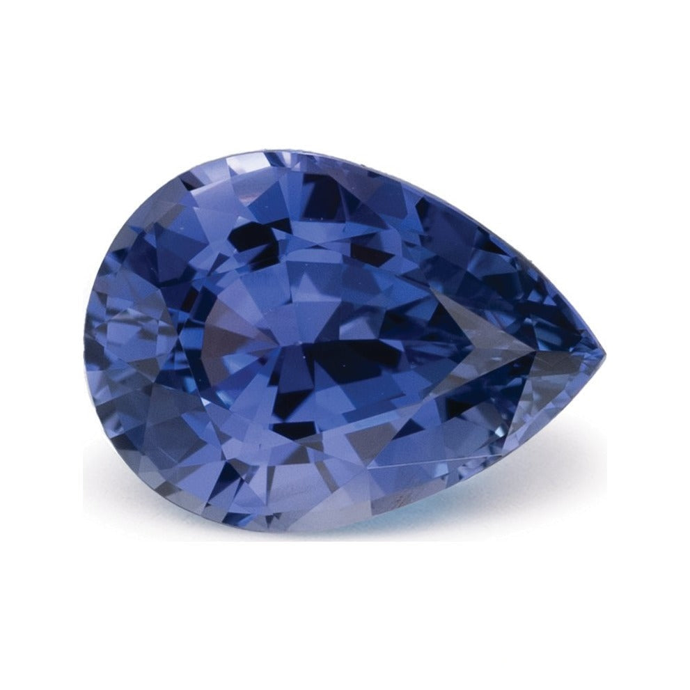 2.26 ct natural purple sapphire from Sri Lanka, pear cut | Sapphire Row · cut7