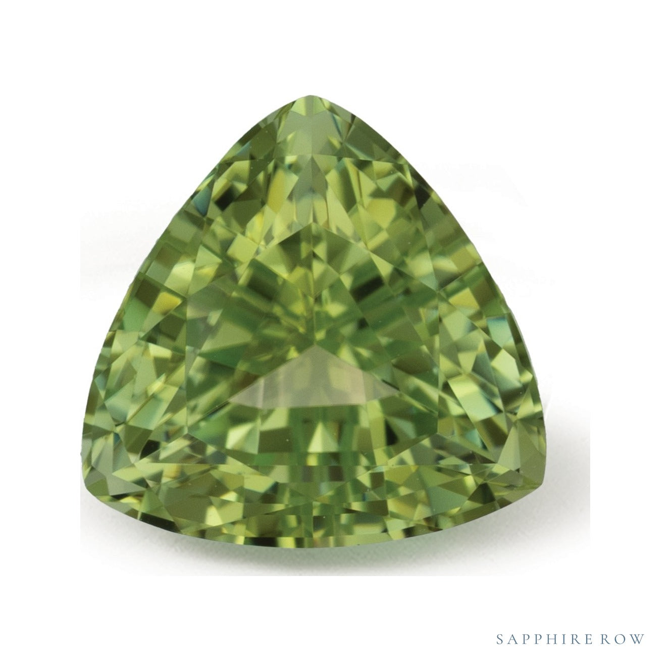2.26 ct natural mint tourmaline from Nigeria, trillion cut | Sapphire Row · cut4 · cut5
