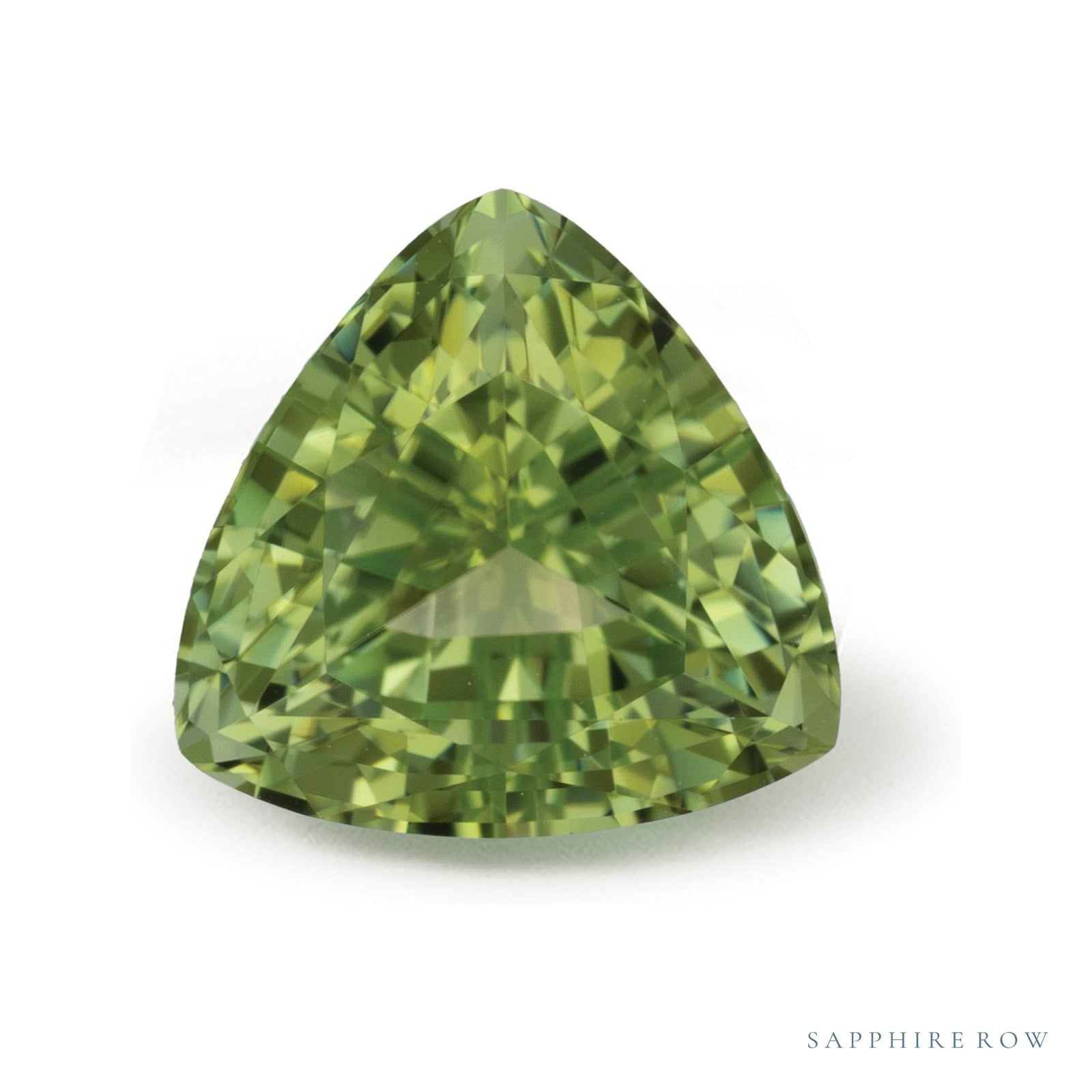 2.26 ct natural mint tourmaline from Nigeria, trillion cut | Sapphire Row · cut4