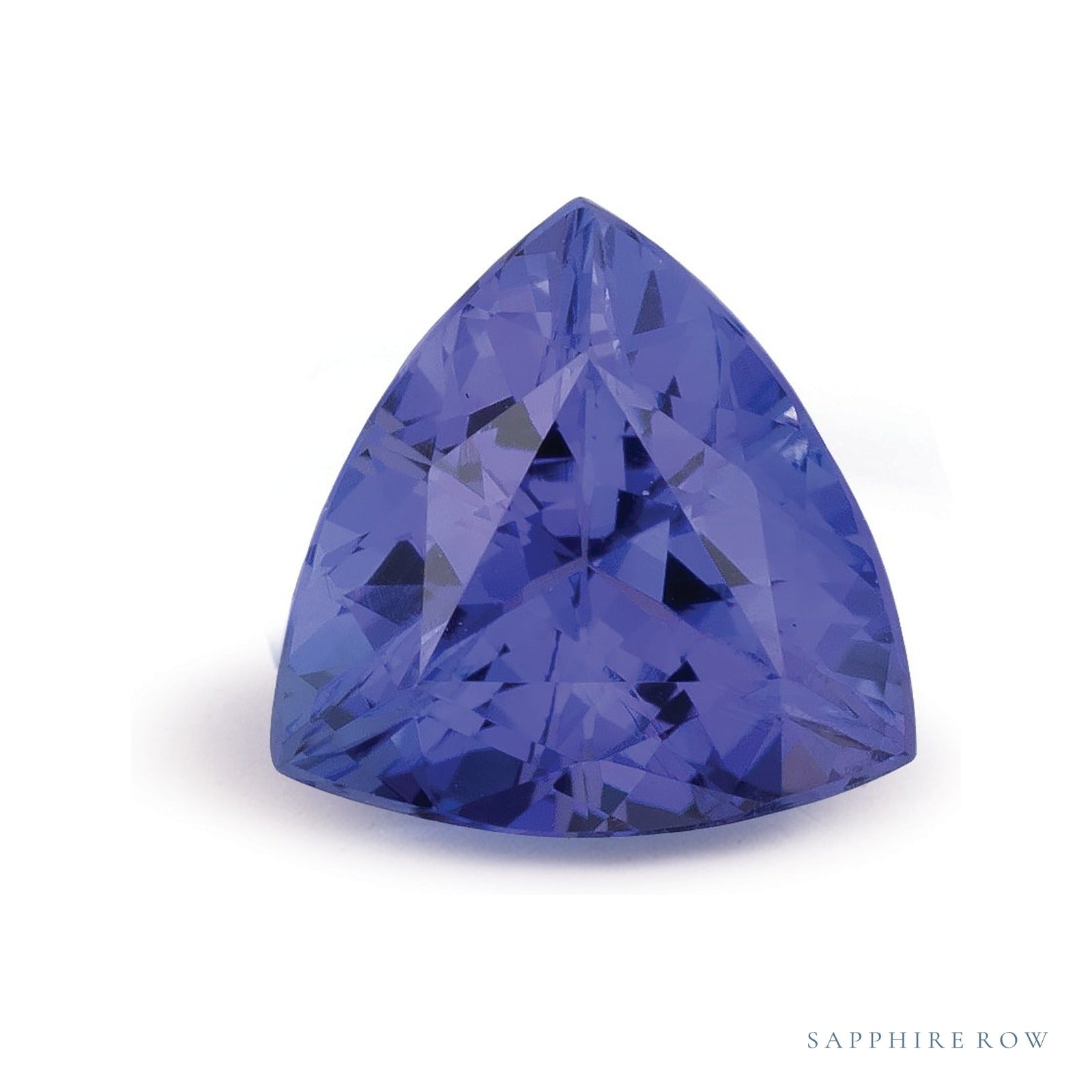 2.25 ct natural blue tanzanite from Tanzania, trillion cut | Sapphire Row · cut4