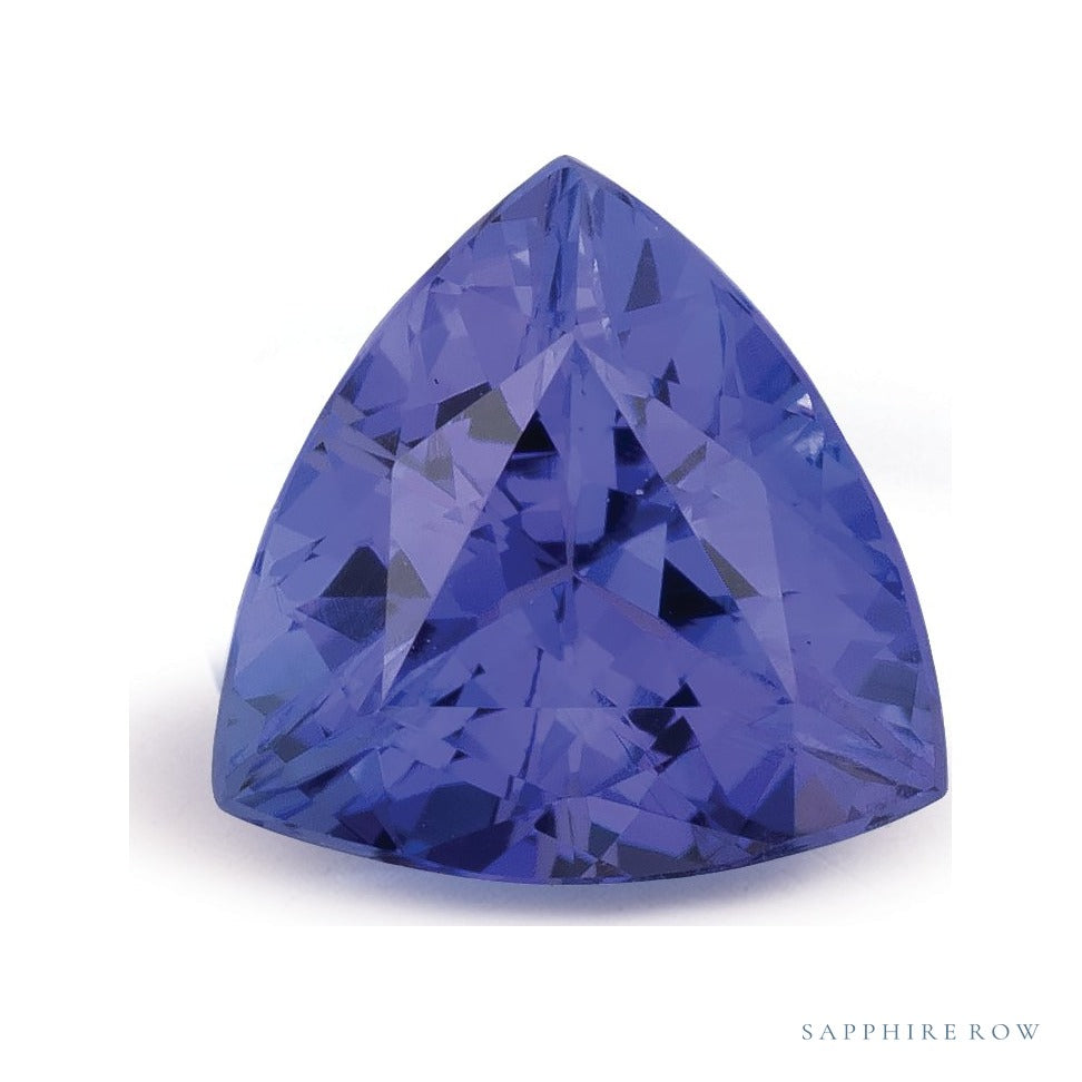2.25 ct natural blue tanzanite from Tanzania, trillion cut | Sapphire Row · cut7