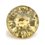 2.25 ct natural yellow sapphire from Sri Lanka, round cut | Sapphire Row · cut7