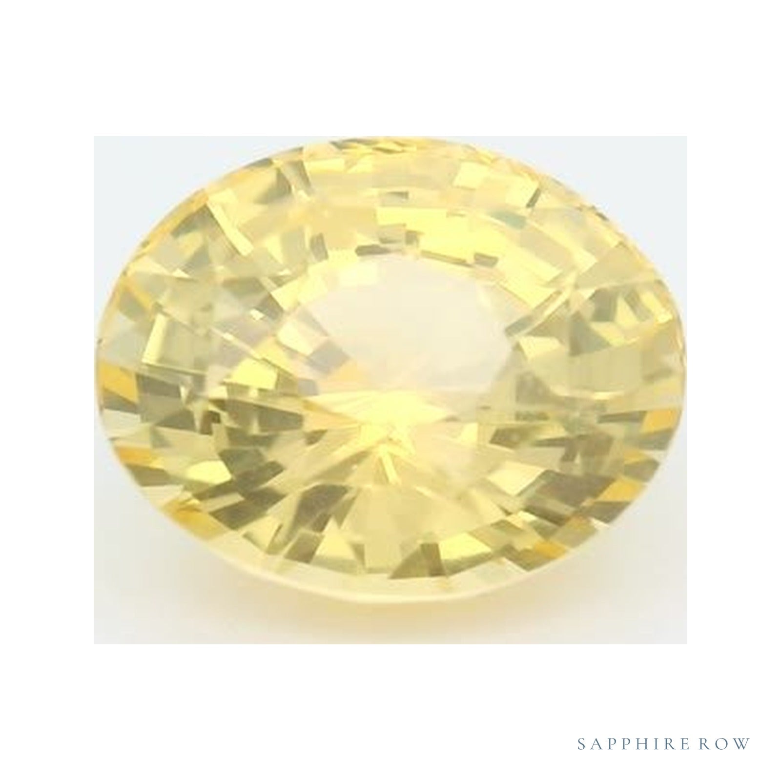 2.25 ct natural yellow sapphire from Sri Lanka, round cut | Sapphire Row · cut4