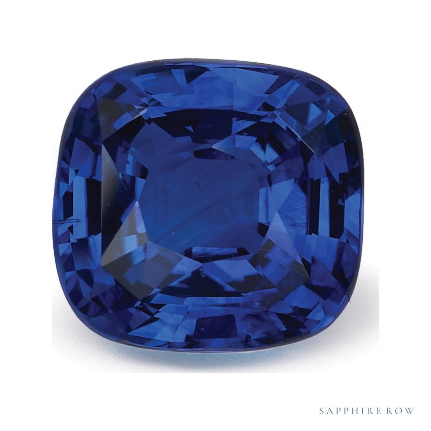 2.24 ct natural blue sapphire from Sri Lanka, cushion cut | Sapphire Row · cut6