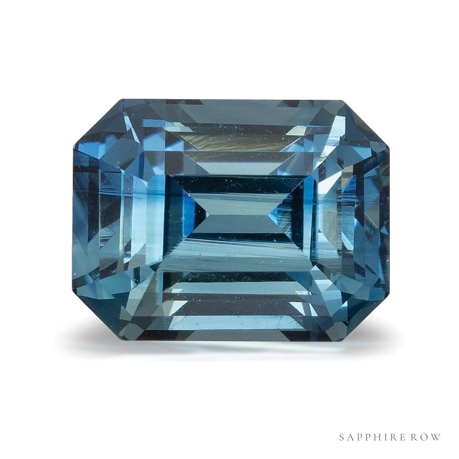 2.23 ct natural blue sapphire from Sri Lanka, emerald cut | Sapphire Row · cut4