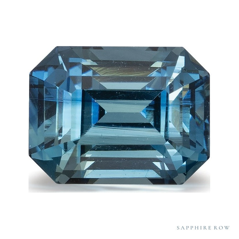2.23 ct natural blue sapphire from Sri Lanka, emerald cut | Sapphire Row · cut6