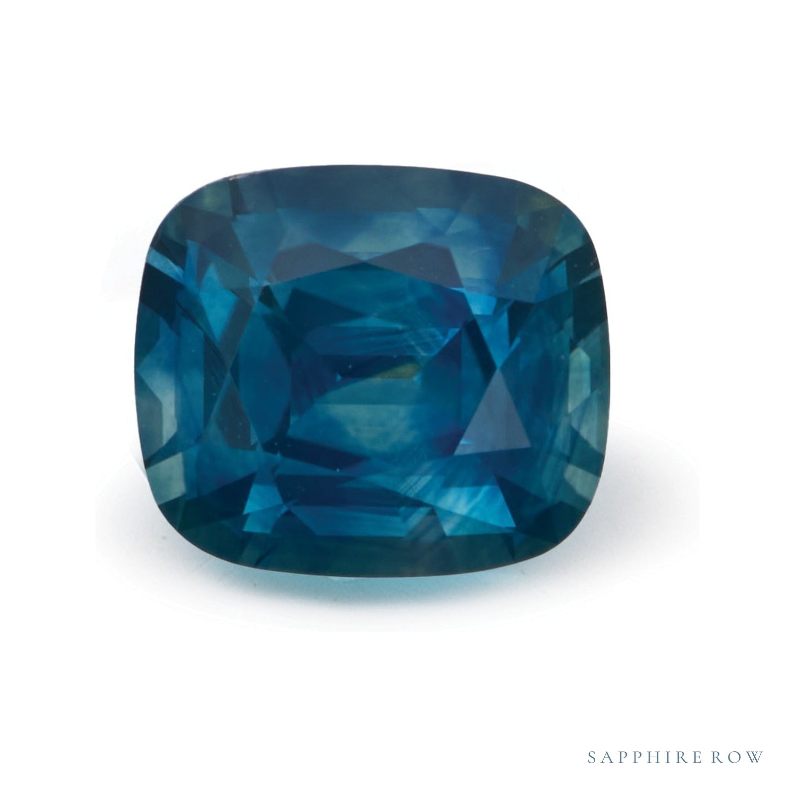 2.23 ct natural blue sapphire from United States, antique cushion cut | Sapphire Row · cut4