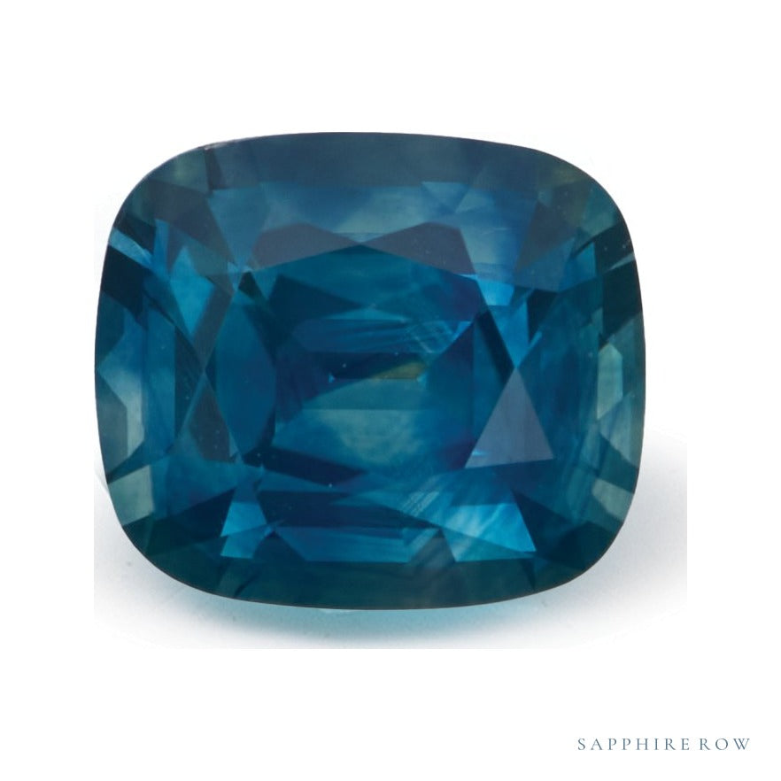 2.23 ct natural blue sapphire from United States, antique cushion cut | Sapphire Row · cut7