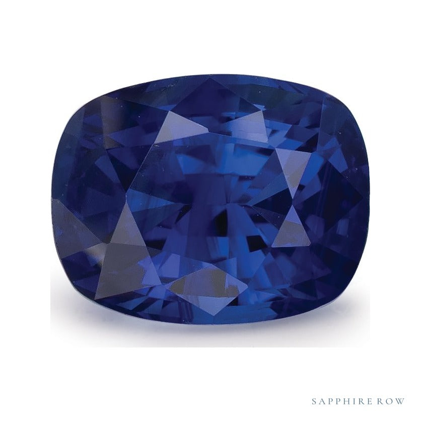 2.22 ct natural blue sapphire from Sri Lanka, antique cushion cut | Sapphire Row · cut6