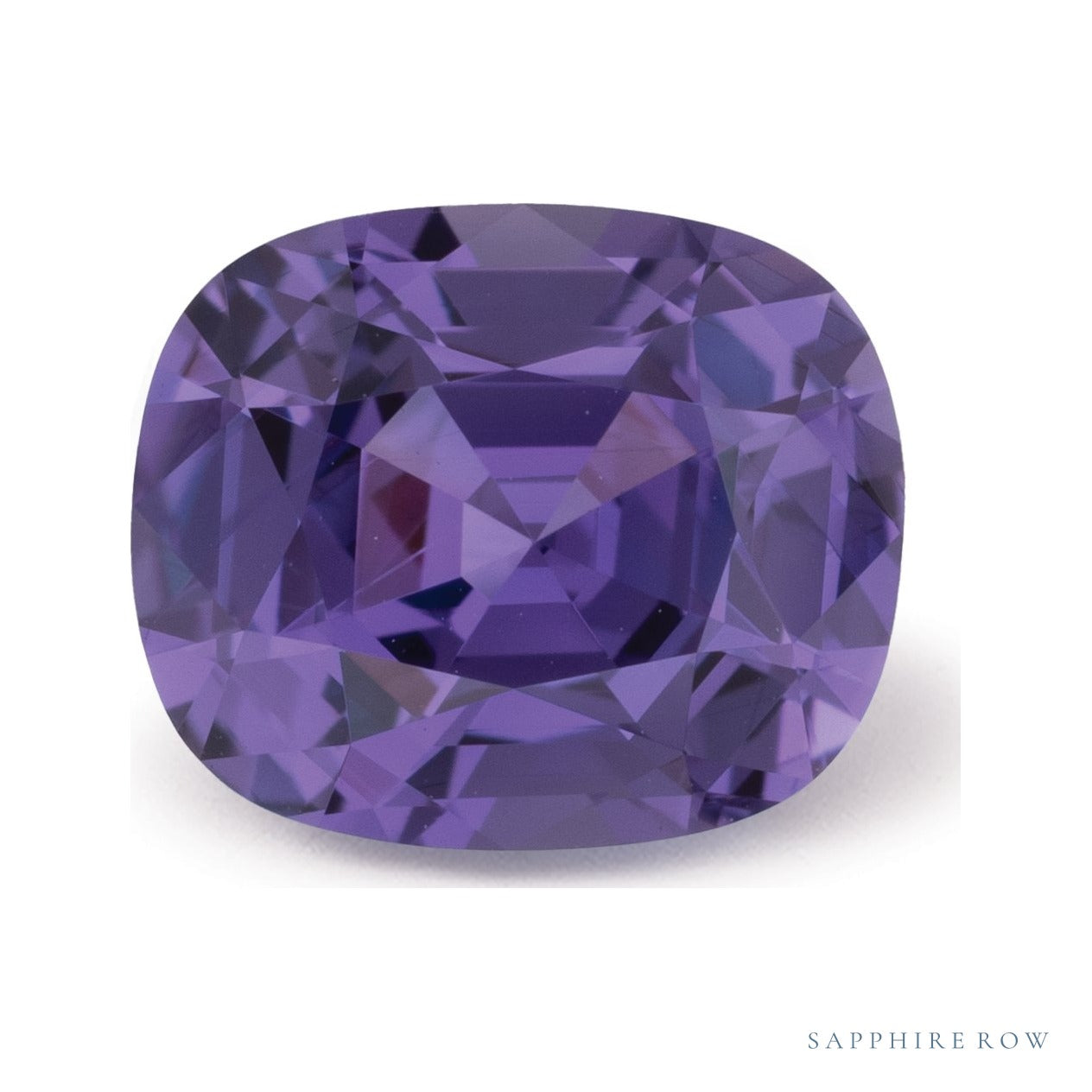 2.22 ct natural purple sapphire from Madagascar, antique cushion cut | Sapphire Row · cut6