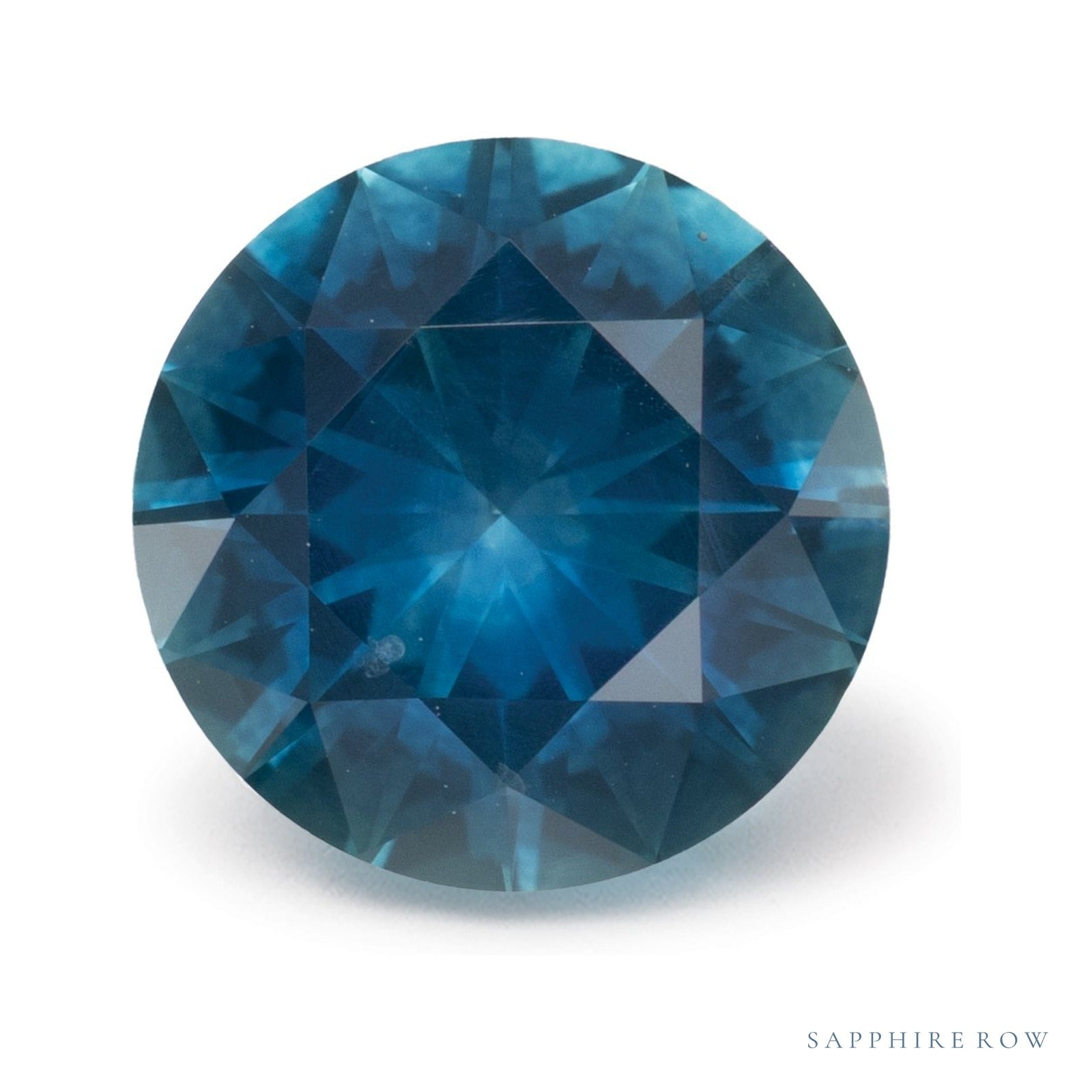 2.21 ct natural blue sapphire from United States, round cut | Sapphire Row · cut4
