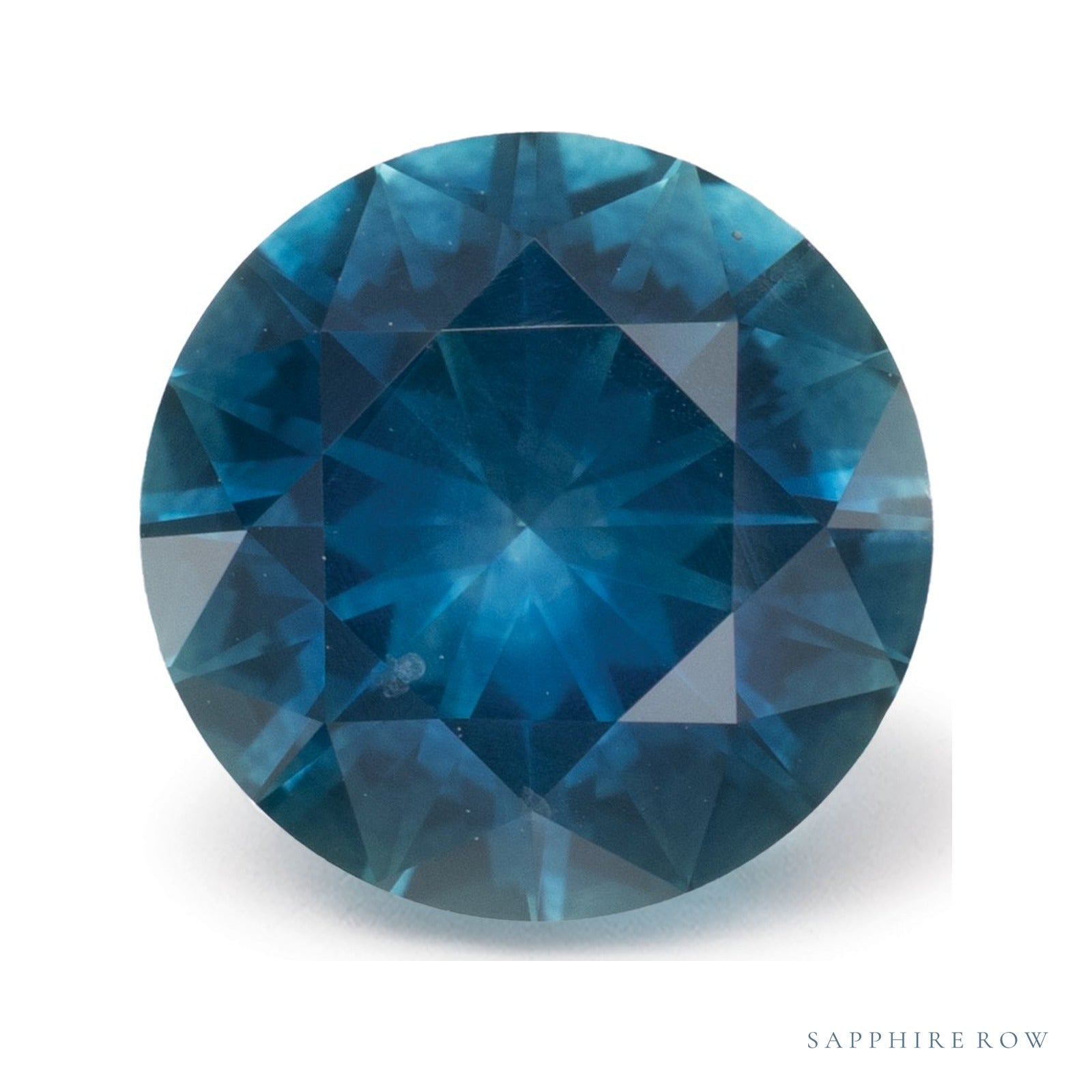 2.21 ct natural blue sapphire from United States, round cut | Sapphire Row · cut4