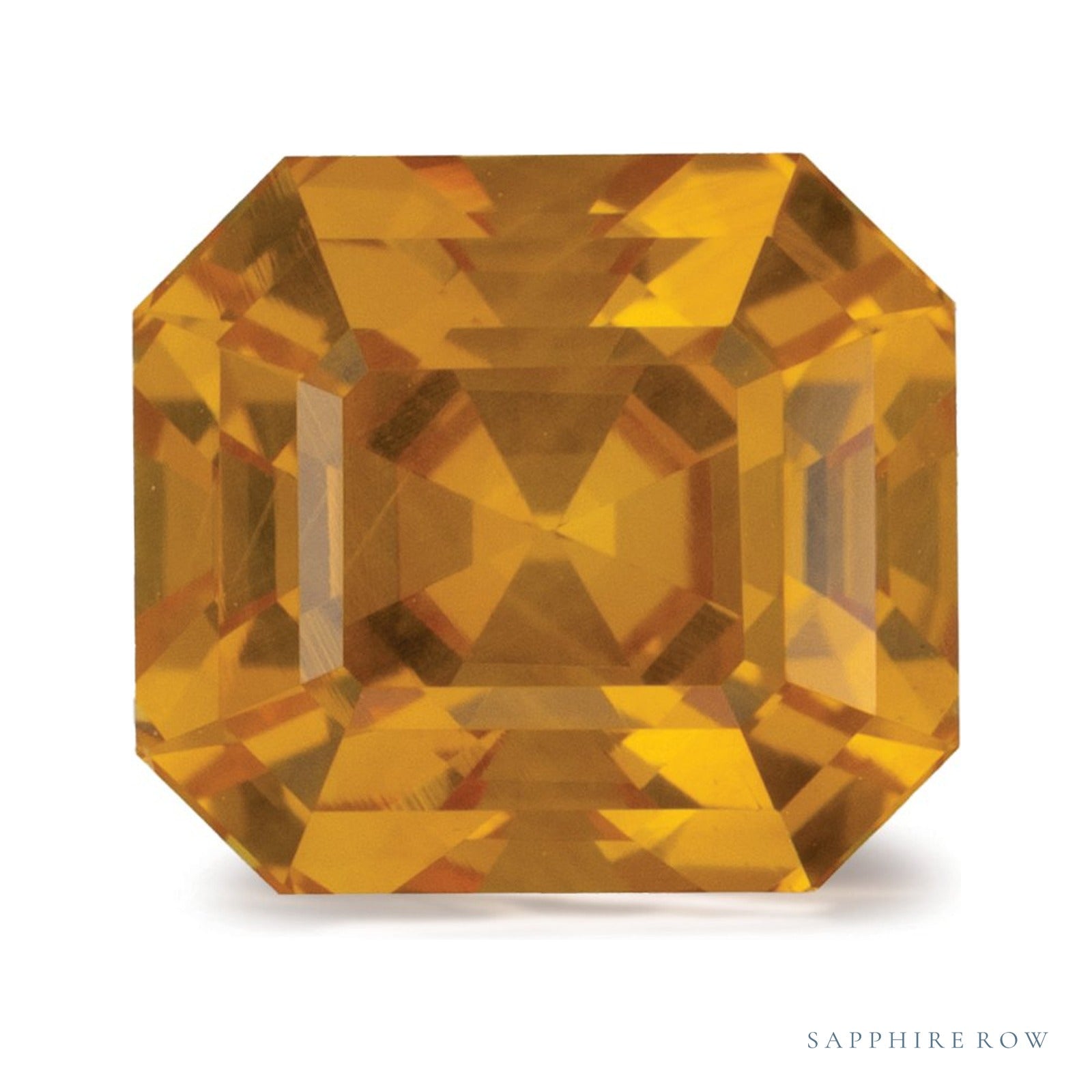 2.21 ct natural yellow sapphire from Sri Lanka, asscher cut | Sapphire Row · cut4