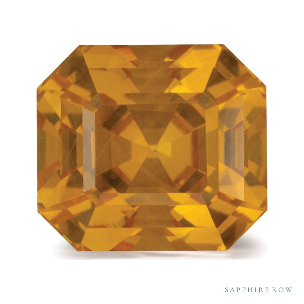 2.21 ct natural yellow sapphire from Sri Lanka, asscher cut | Sapphire Row · cut7