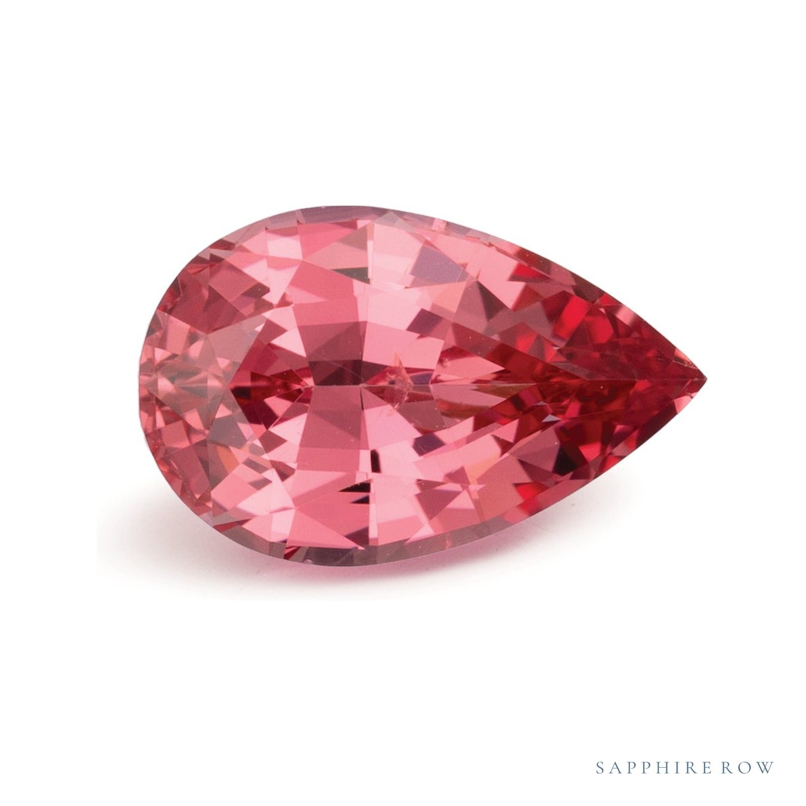 2.20 ct natural pink spinel from Tanzania, pear cut | Sapphire Row · cut4
