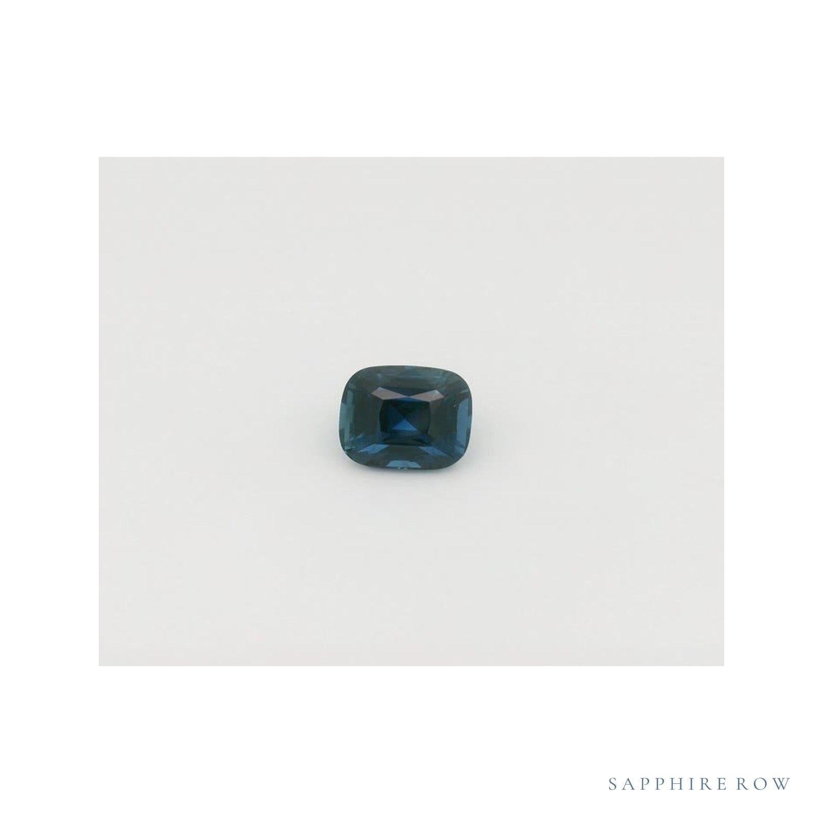 2.19 ct natural blue sapphire from Ethiopia, cushion cut | Sapphire Row · cut4