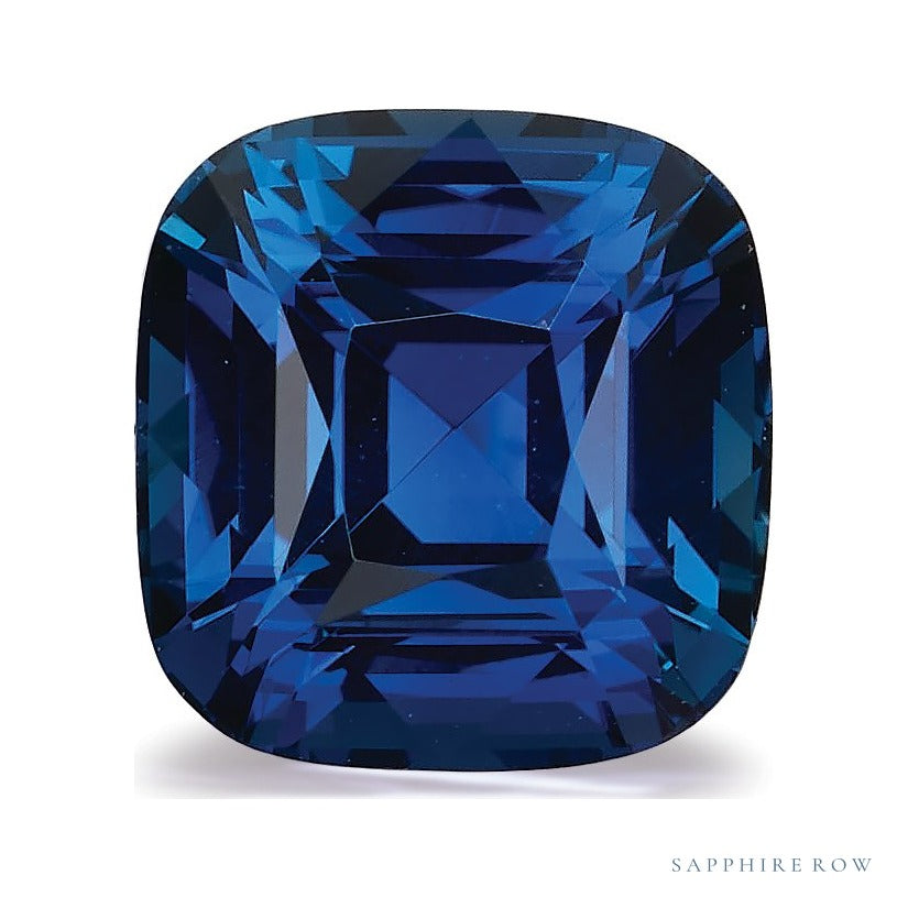 2.19 ct natural blue sapphire from Ethiopia, cushion cut | Sapphire Row · cut6