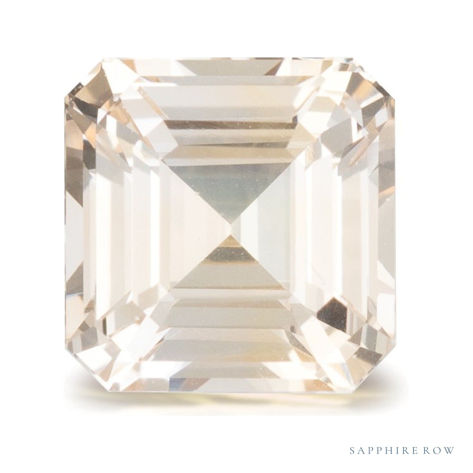 2.19 ct natural yellow sapphire from Sri Lanka, asscher cut | Sapphire Row · cut4