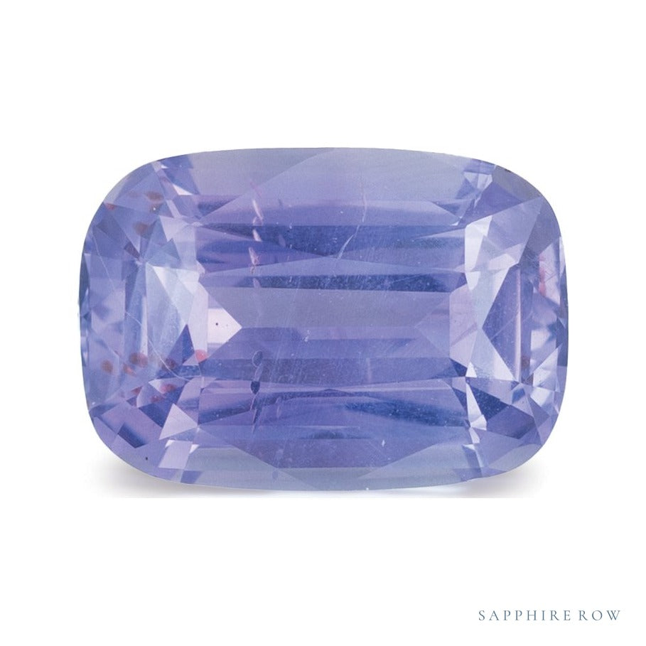 2.17 ct natural purple sapphire from Madagascar, antique cushion cut | Sapphire Row · cut6