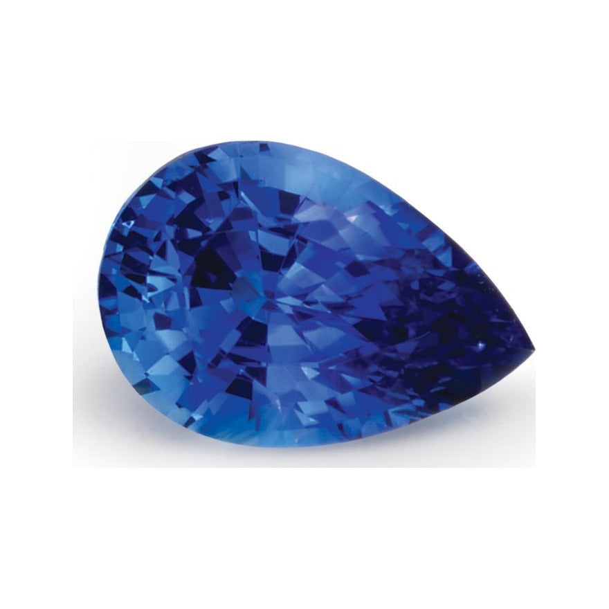 2.16 ct natural blue sapphire from Thailand, pear cut | Sapphire Row · cut7