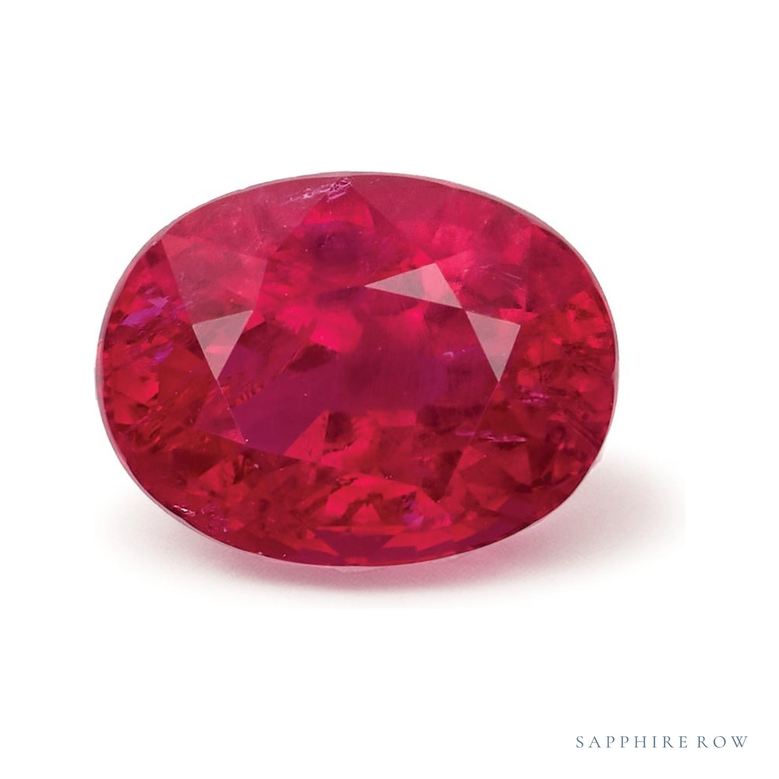 2.15 ct natural red ruby from Mozambique, oval cut | Sapphire Row · cut4