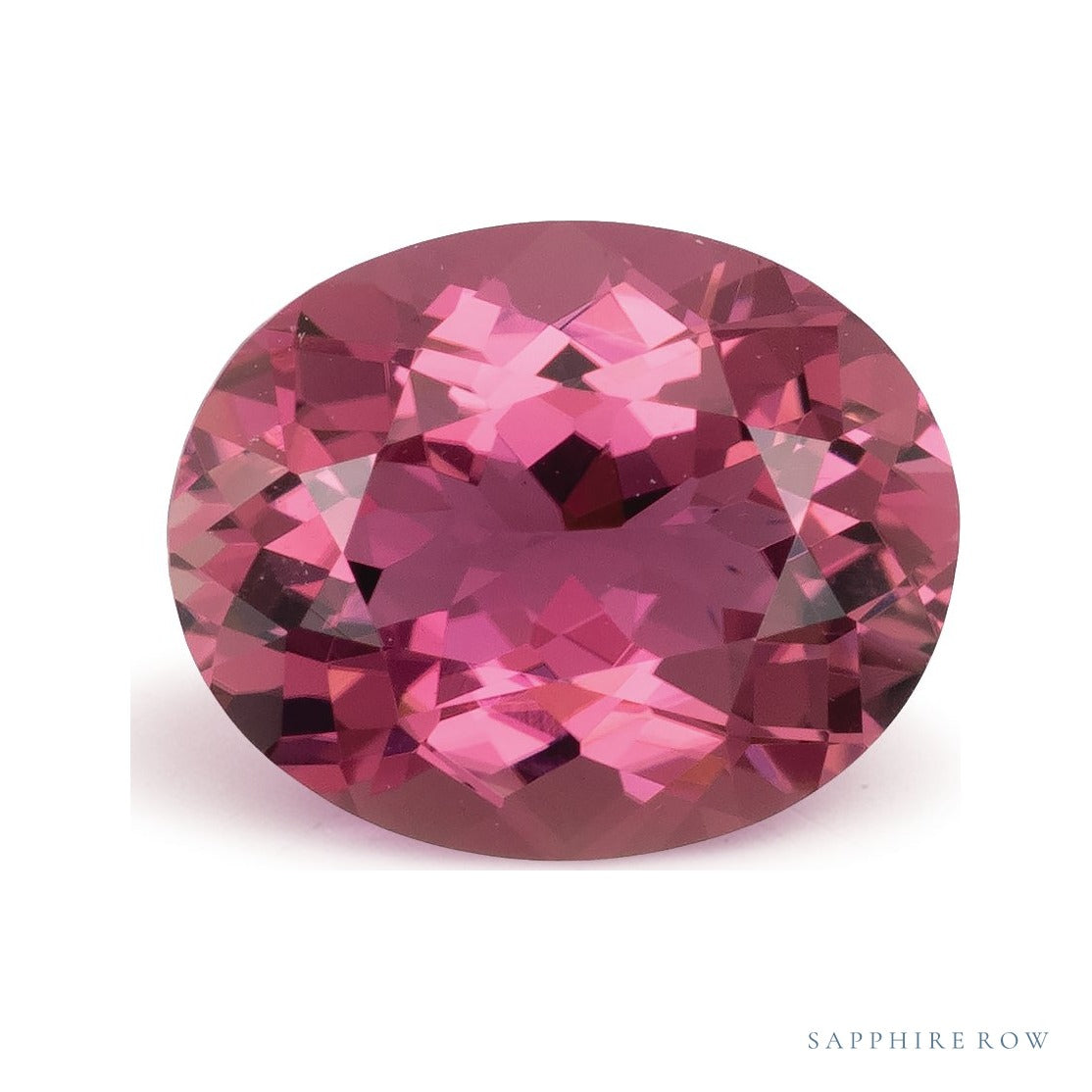 2.14 ct natural pink tourmaline from Mozambique, oval cut | Sapphire Row · cut4 · cut5