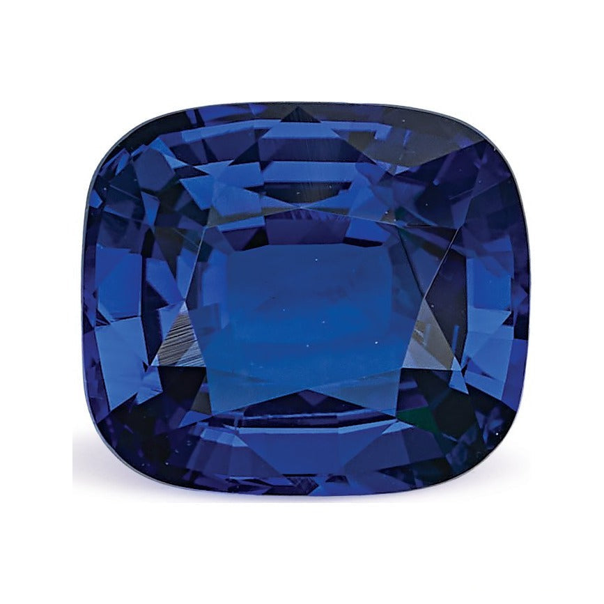 2.13 ct natural blue sapphire from Sri Lanka, antique cushion cut | Sapphire Row · cut7