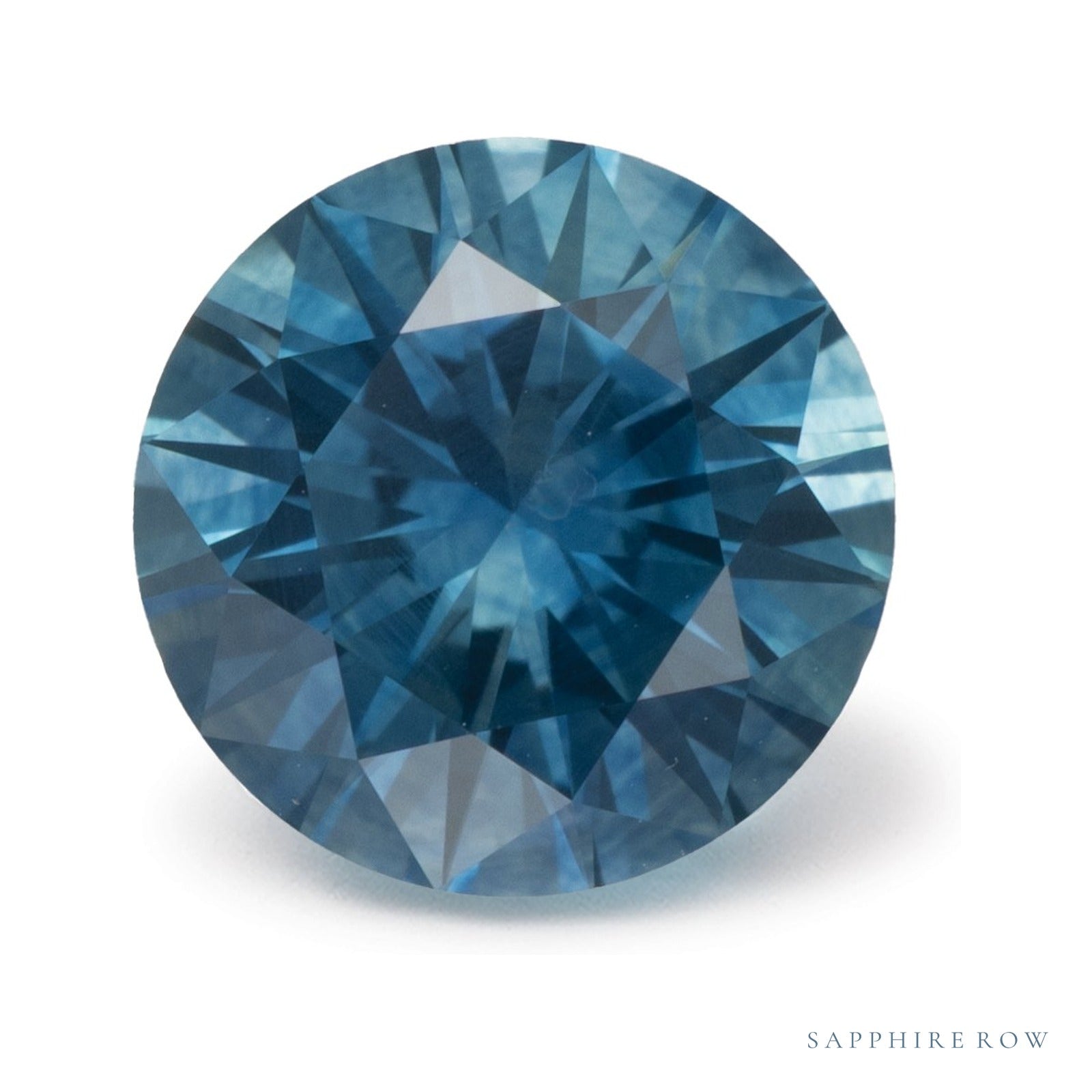 2.12 ct natural blue sapphire from United States, round cut | Sapphire Row · cut4