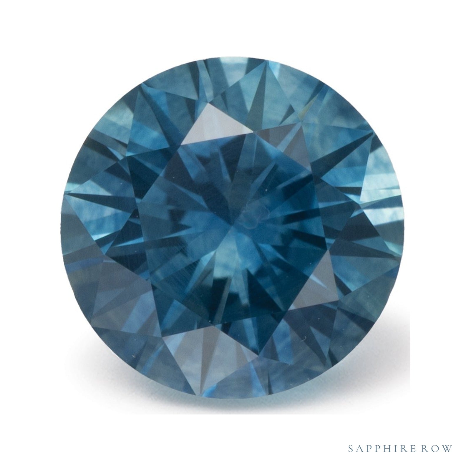 2.12 ct natural blue sapphire from United States, round cut | Sapphire Row · cut4