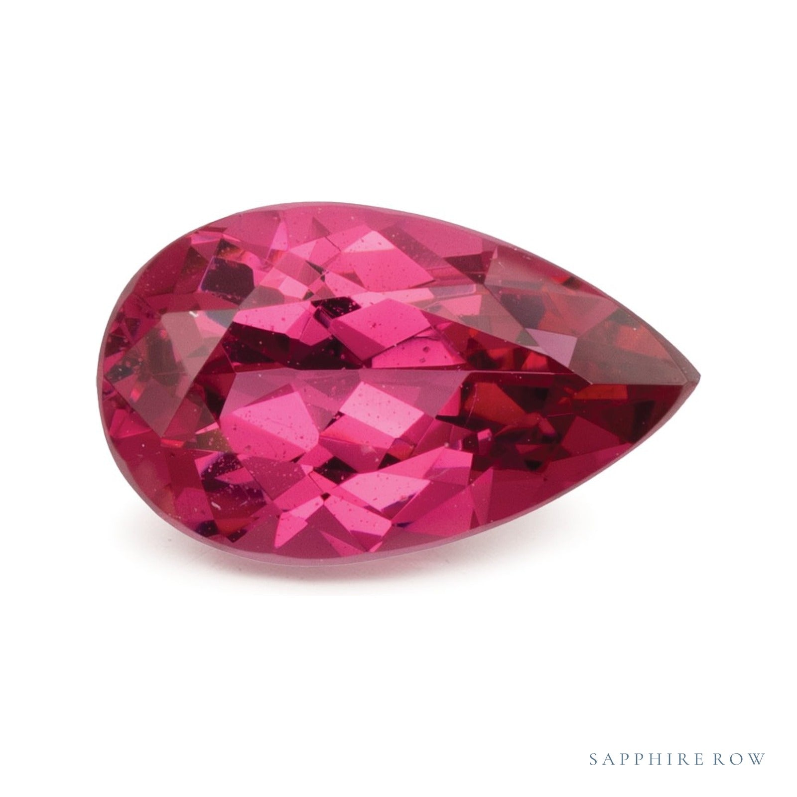 2.12 ct natural pink spinel from Tanzania, pear cut | Sapphire Row · cut4