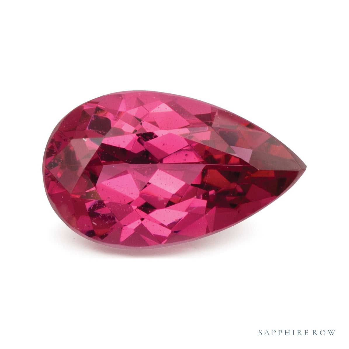 2.12 ct natural pink spinel from Tanzania, pear cut | Sapphire Row · cut7