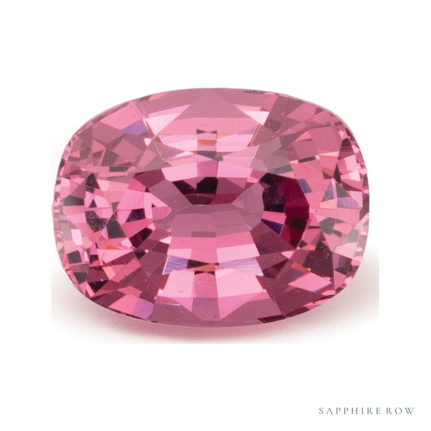2.11 ct natural pink spinel from Tanzania, antique cushion cut | Sapphire Row · cut6