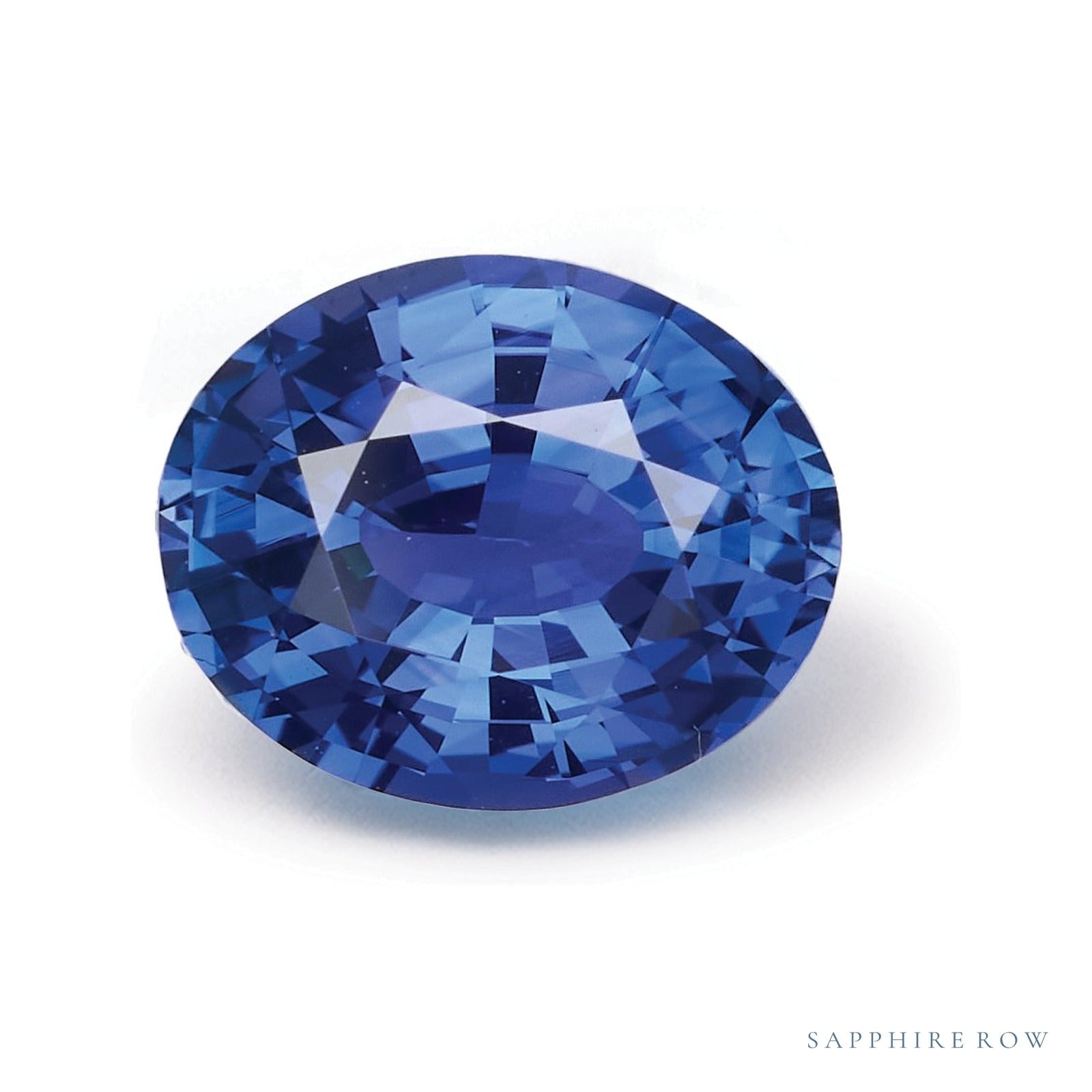 2.10 ct natural purple sapphire from Madagascar, oval cut | Sapphire Row · cut4