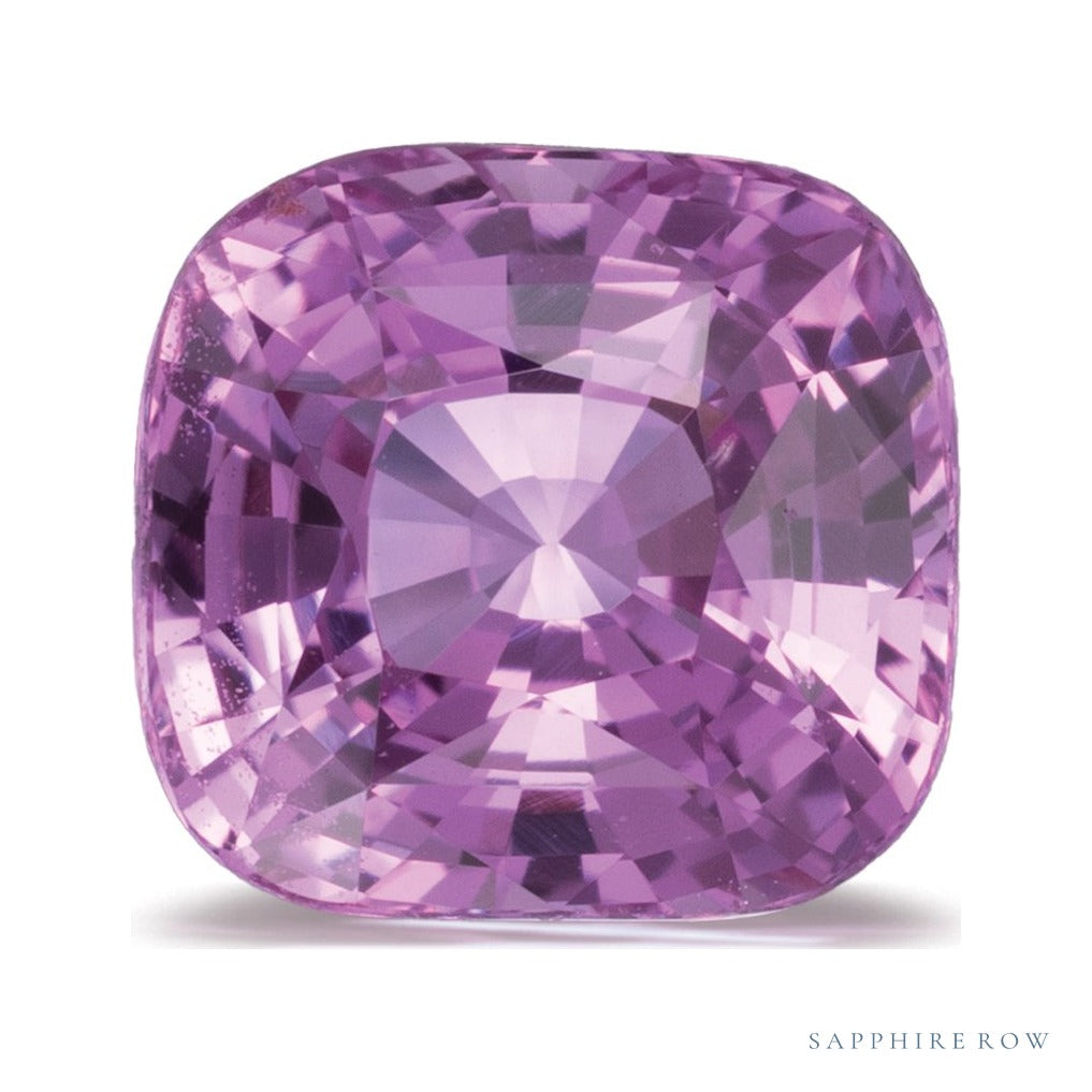 2.10 ct natural pink sapphire from Sri Lanka, cushion cut | Sapphire Row · cut7