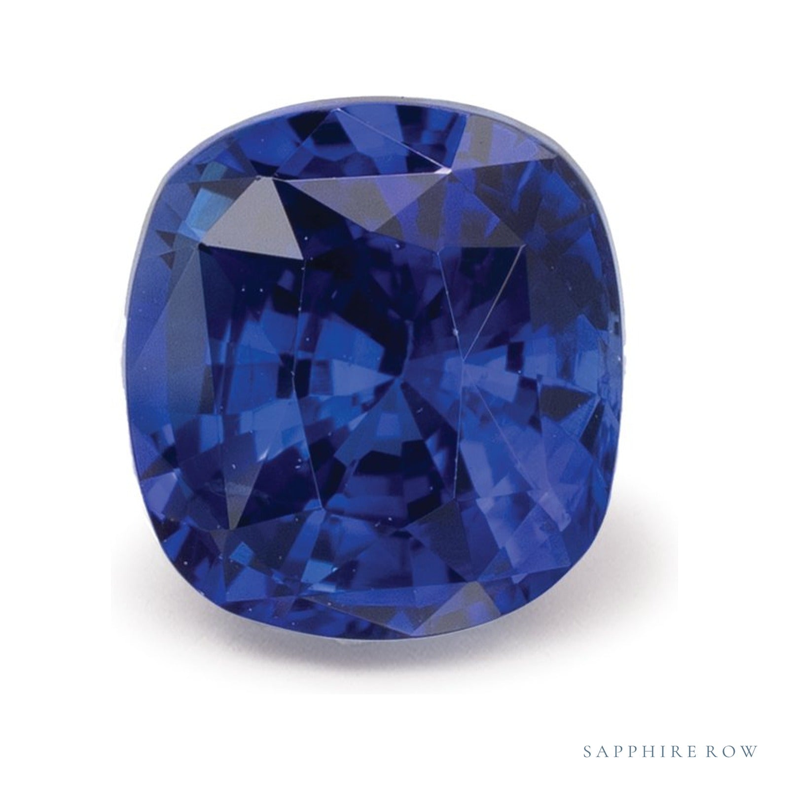 2.09 ct natural blue sapphire from Sri Lanka, antique cushion cut | Sapphire Row · cut4