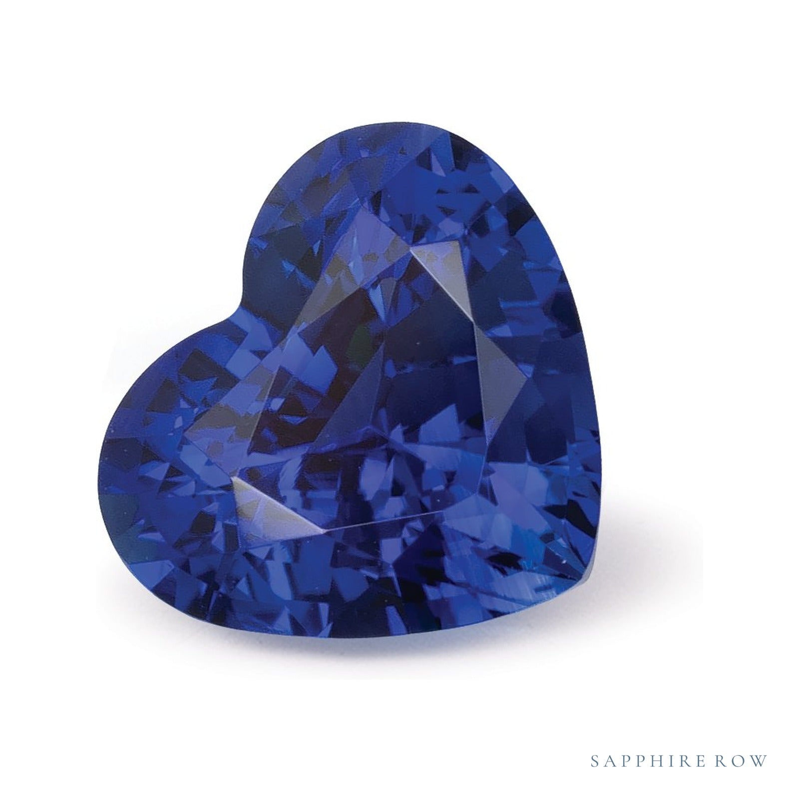 2.09 ct natural blue sapphire from Thailand, heart cut | Sapphire Row · cut4