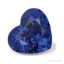 2.09 ct natural blue sapphire from Thailand, heart cut | Sapphire Row · cut7