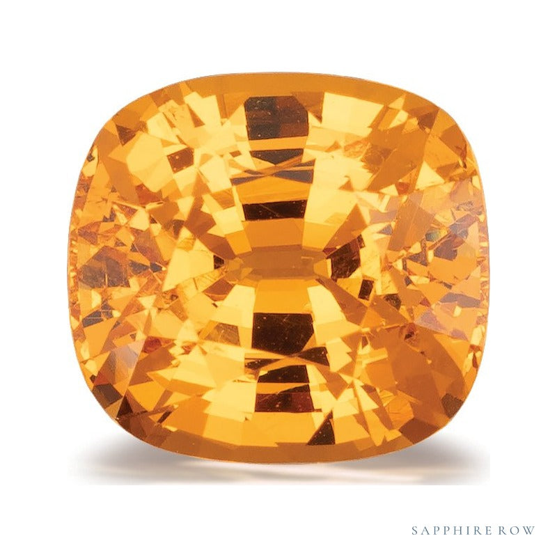 2.09 ct natural orange spessartite garnet from Nigeria, cushion cut | Sapphire Row · cut7