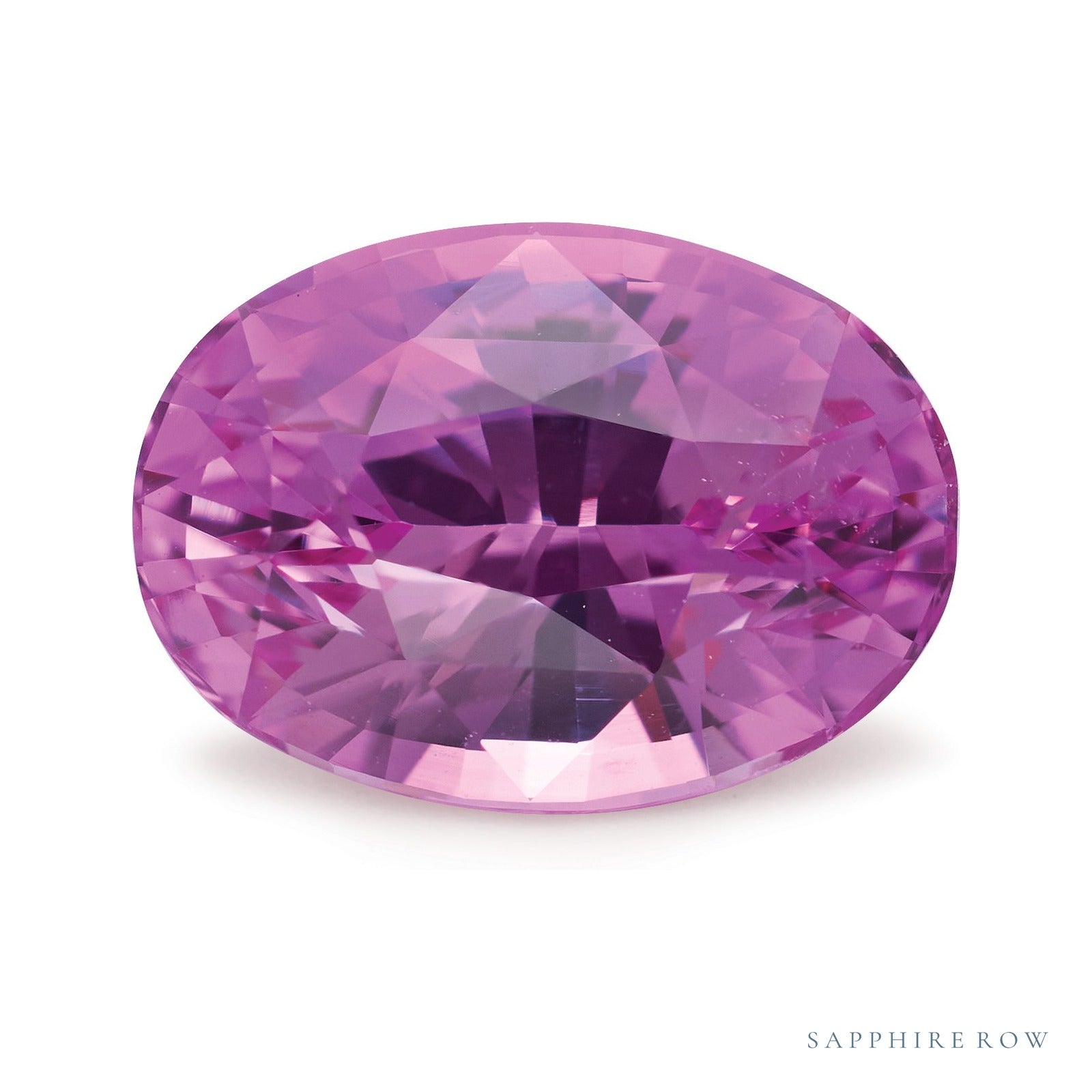 2.08 ct natural pink sapphire from Sri Lanka, oval cut | Sapphire Row · cut4