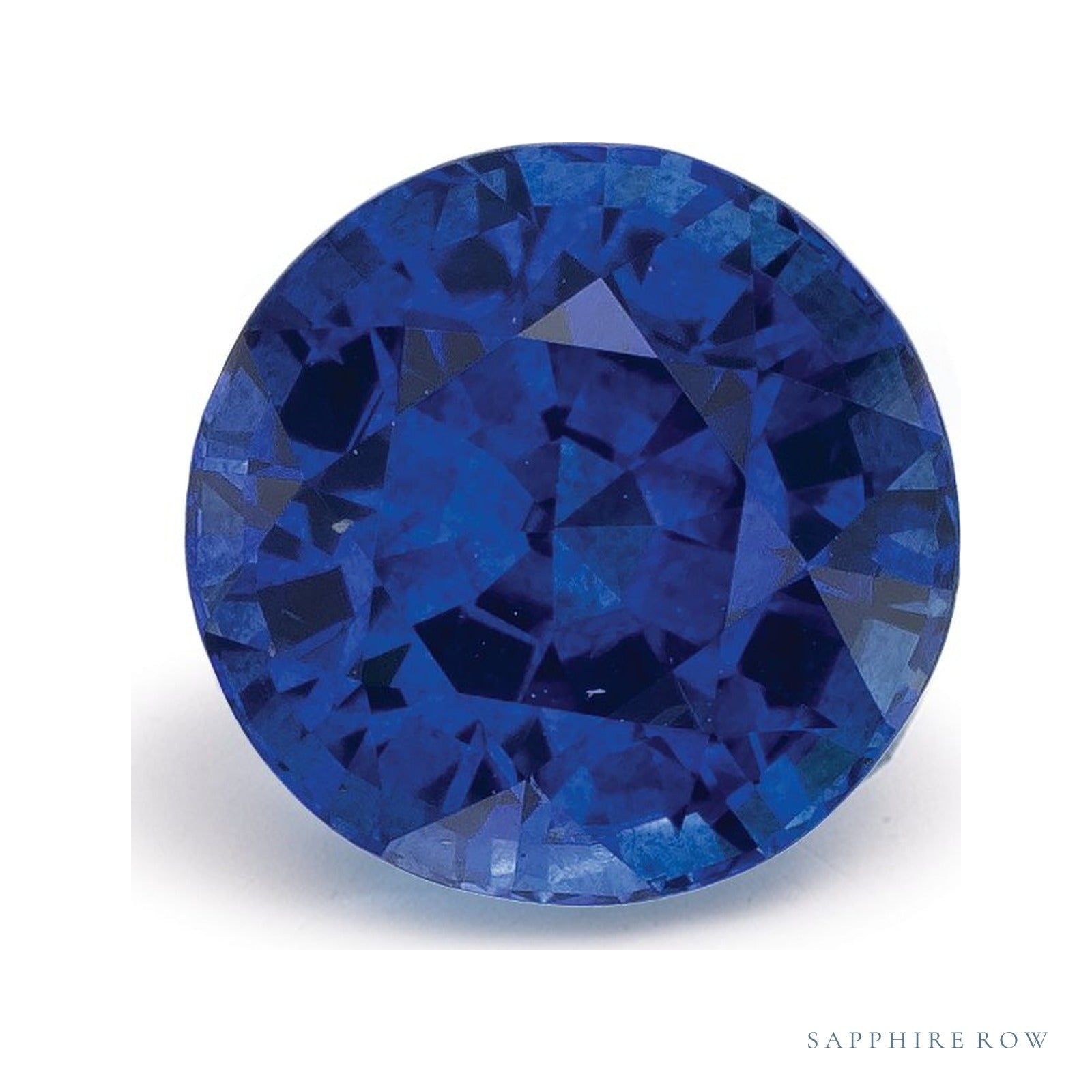 2.08 ct natural blue sapphire from Sri Lanka, round cut | Sapphire Row · cut4