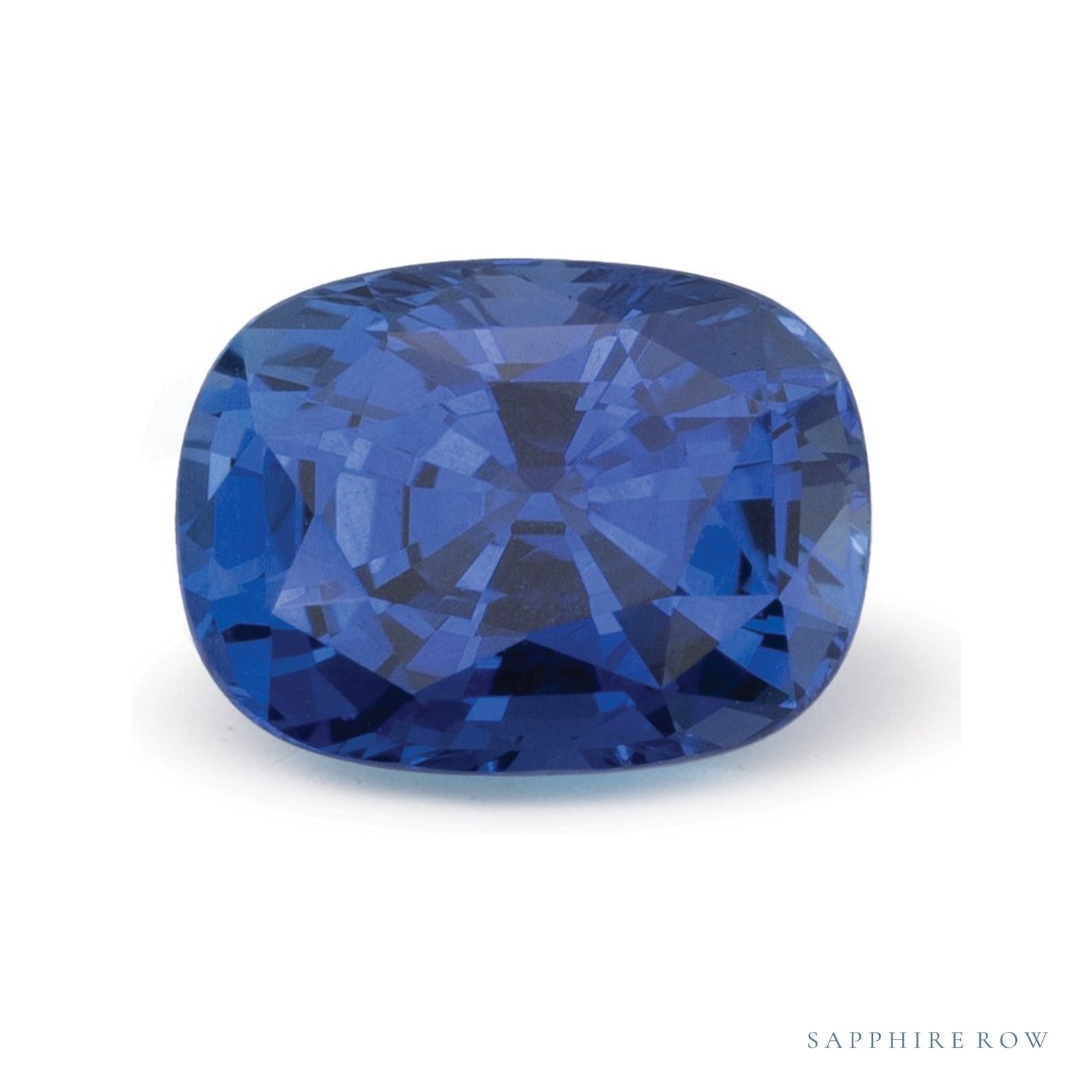 2.08 ct natural blue sapphire from Sri Lanka, antique cushion cut | Sapphire Row · cut4