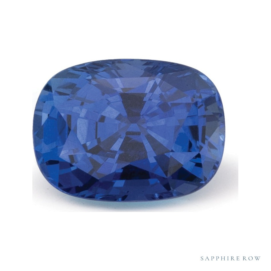 2.08 ct natural blue sapphire from Sri Lanka, antique cushion cut | Sapphire Row · cut6