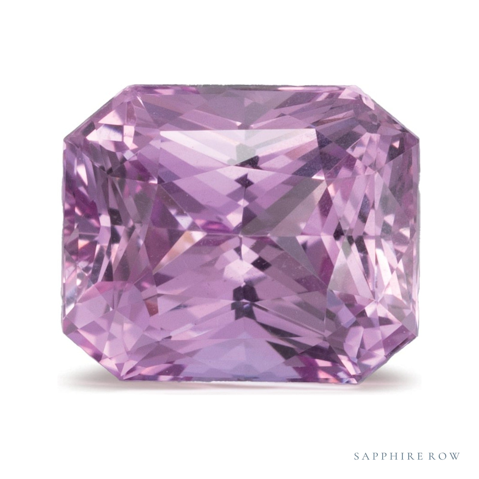 2.08 ct natural pink sapphire from Sri Lanka, radiant cut | Sapphire Row · cut4