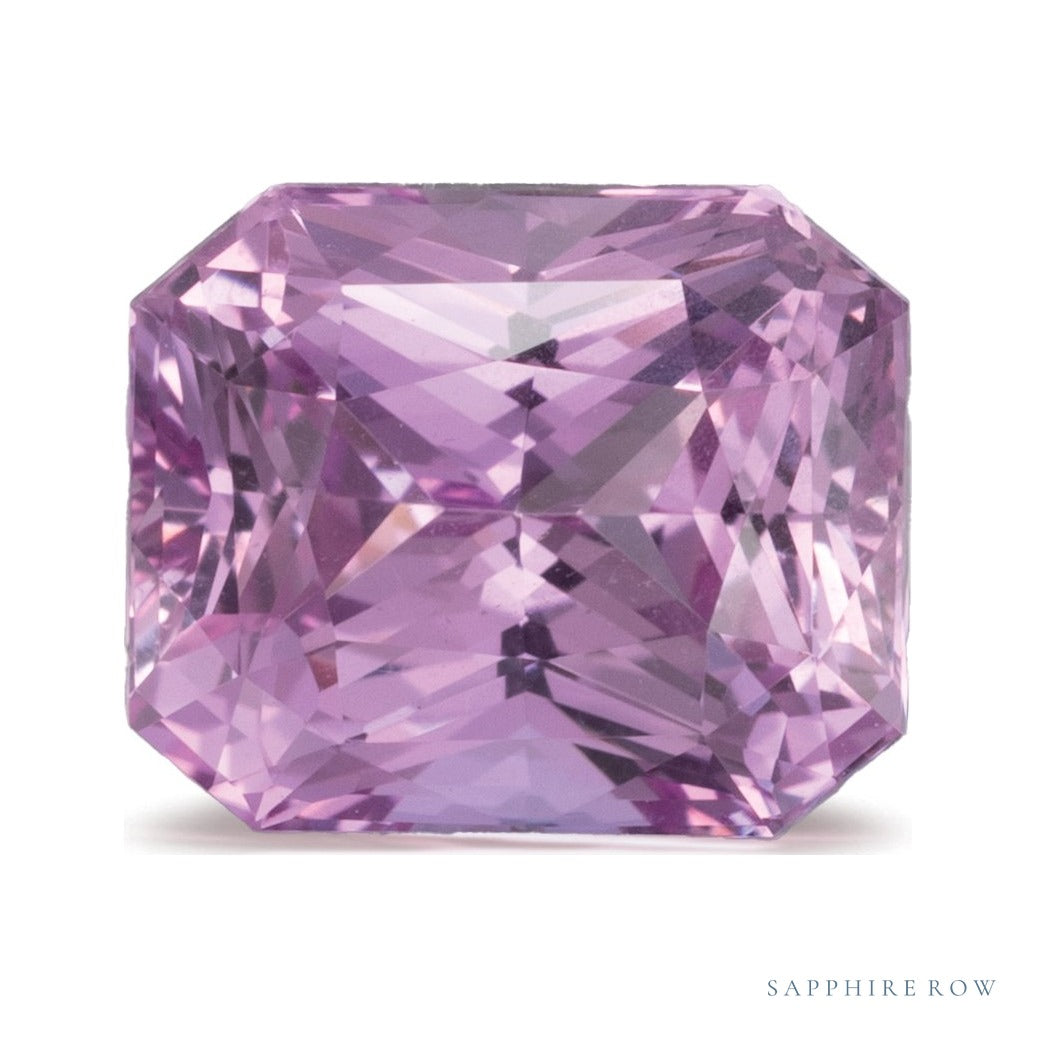 2.08 ct natural pink sapphire from Sri Lanka, radiant cut | Sapphire Row · cut7