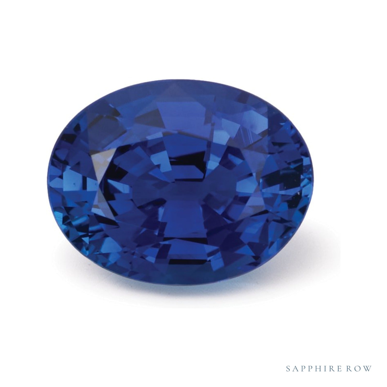 2.07 ct natural blue sapphire from Sri Lanka, oval cut | Sapphire Row · cut4