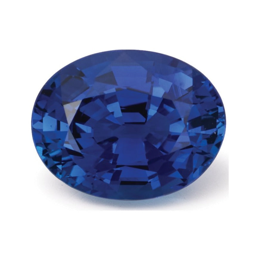 2.07 ct natural blue sapphire from Sri Lanka, oval cut | Sapphire Row · cut7